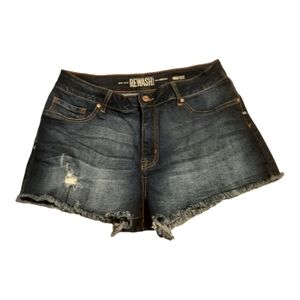 Dark wash jean shorts